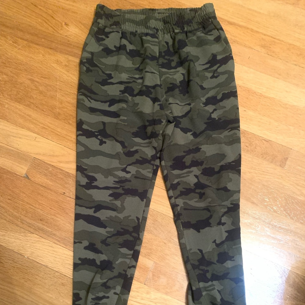 Camo Joggers - Aqua - size xs